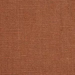 Schumacher 79996 Marco Performance Linen Terracotta fabric swatch