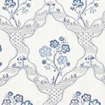 Schumacher 176850 Marella Delft fabric swatch