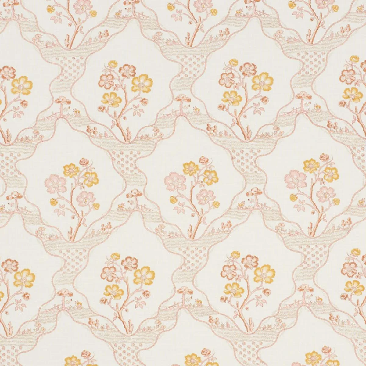 Schumacher 176853 Marella Spice fabric swatch