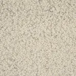 Schumacher 80530 Margarete Bouclé Ivory On Charcoal fabric swatch