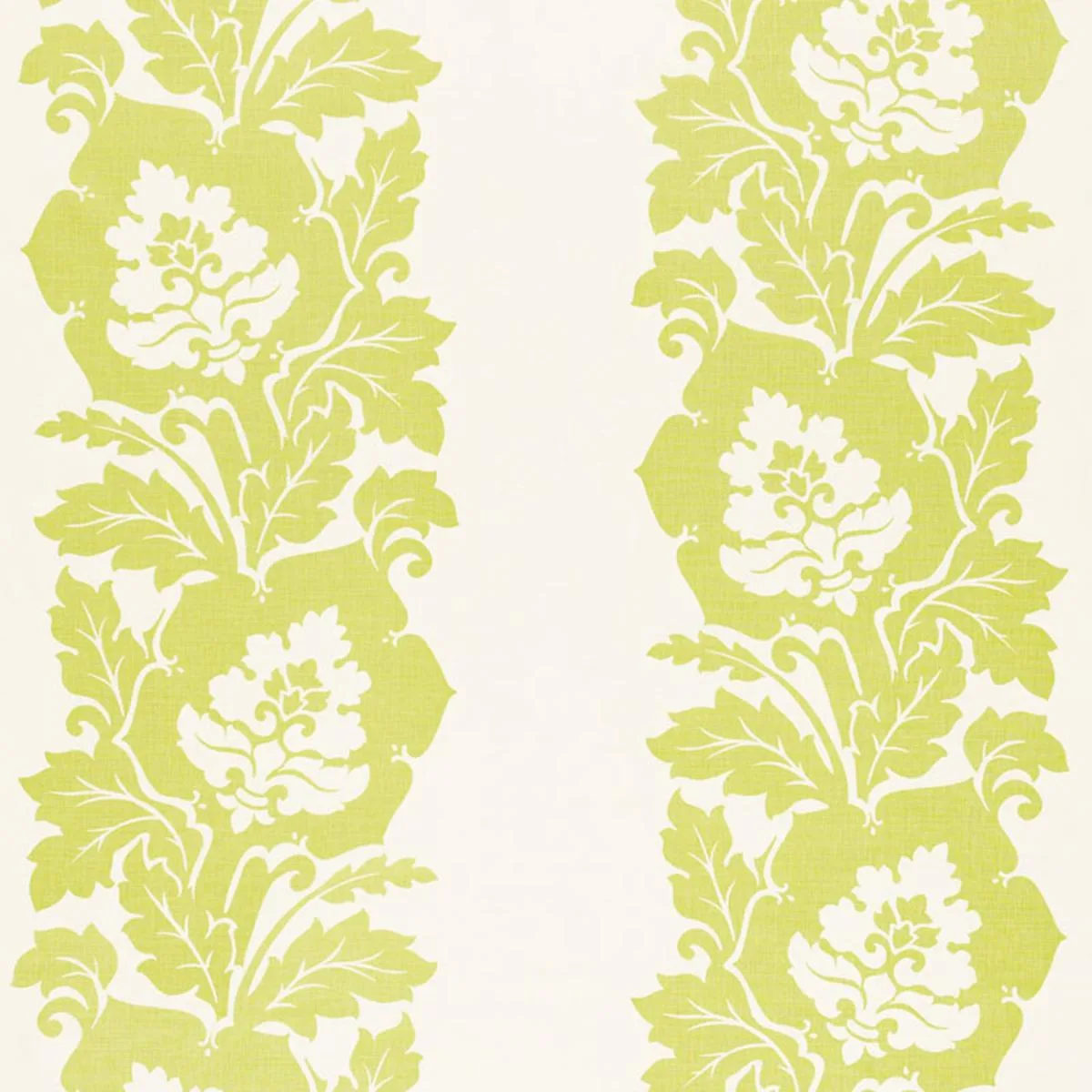 Schumacher 173851 Margate Damask Print Apple fabric swatch