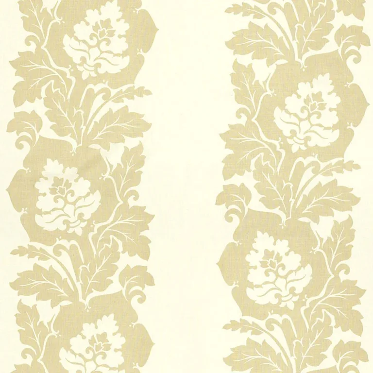 Schumacher 173850 Margate Damask Print Linen fabric swatch