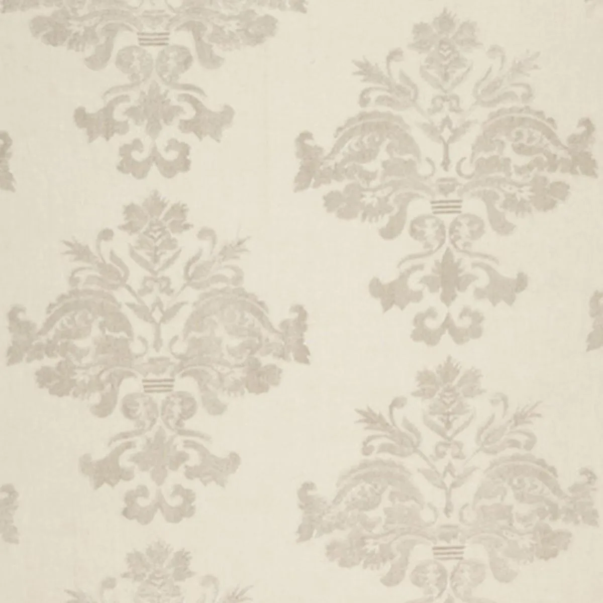 Schumacher 64470 Margaux Linen Embroidery Winter White fabric swatch