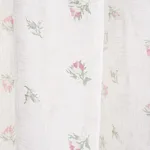 Schumacher 180830 Margie Floral Sheer Rose fabric swatch