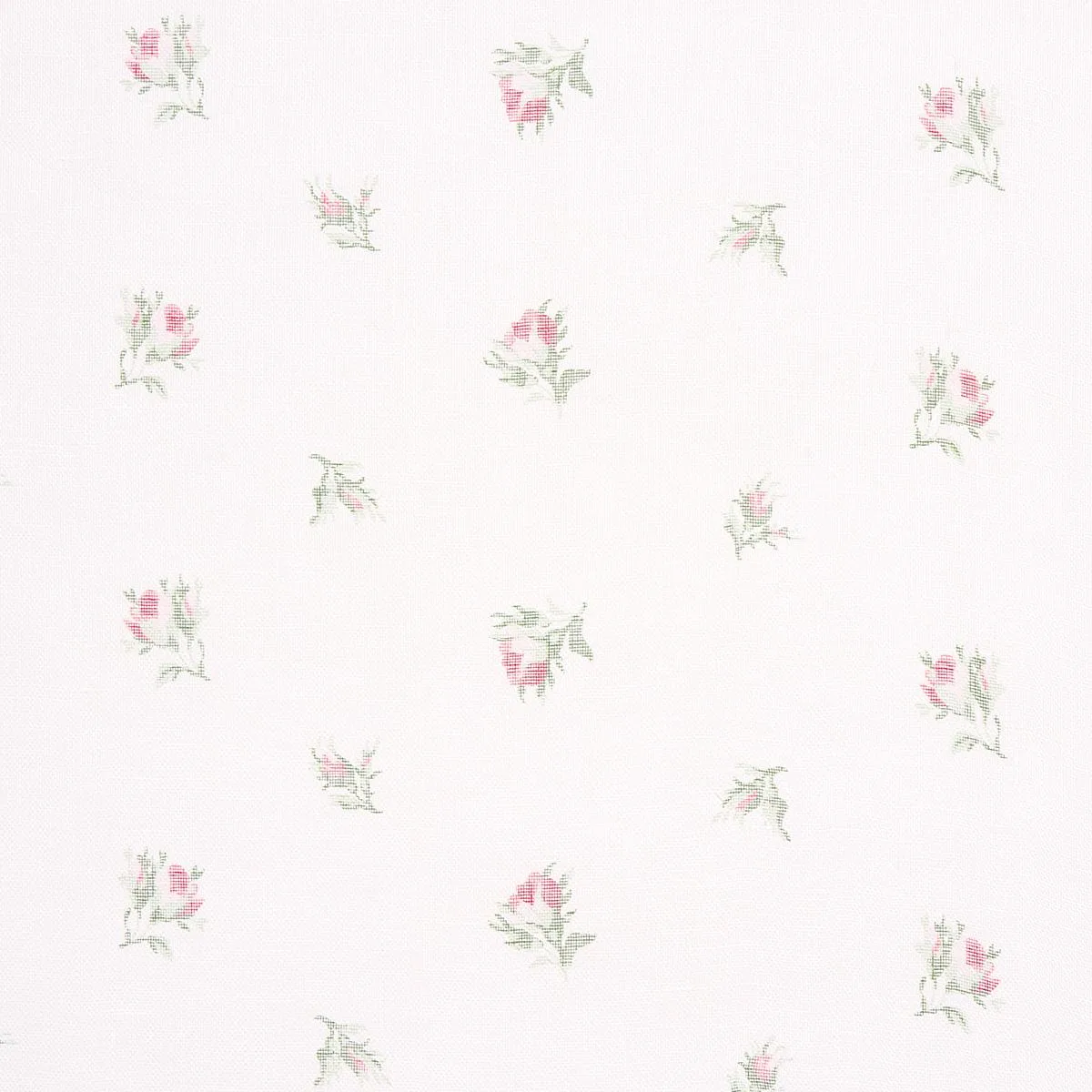 Schumacher 180830 Margie Floral Sheer Rose fabric swatch