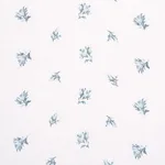 Schumacher 180831 Margie Floral Sheer Soft Blue fabric swatch