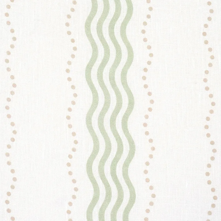 Schumacher 182010 Margot Linen Sheer Green fabric swatch