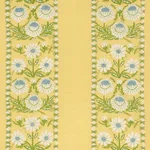 Schumacher 72333 Marguerite Embroidery Buttercup fabric swatch