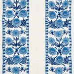 Schumacher 72330 Marguerite Embroidery Sky fabric swatch