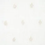 Schumacher 67790 Maria Embroidery Ivory fabric swatch