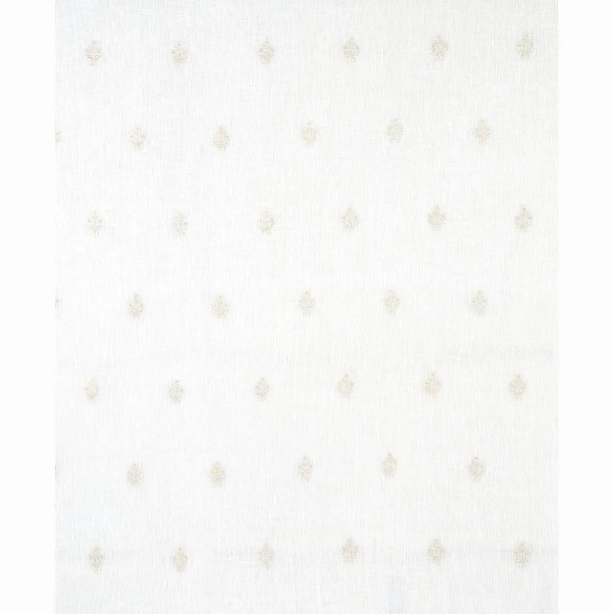 Schumacher 67790 Maria Embroidery Ivory fabric swatch