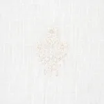 Schumacher 67790 Maria Embroidery Ivory fabric swatch