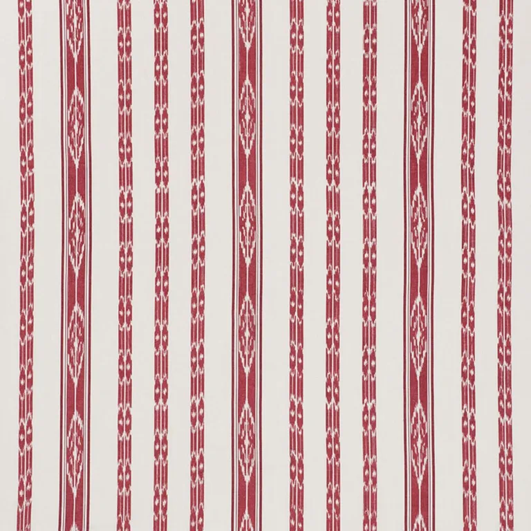 Schumacher 71981 Mariam Ikat Red fabric swatch