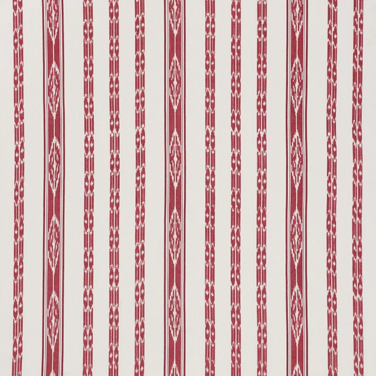 Schumacher 71981 Mariam Ikat Red fabric swatch