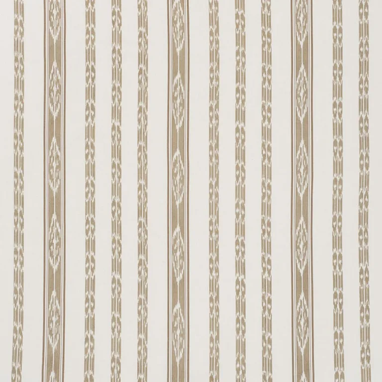 Schumacher 71983 Mariam Ikat Sand fabric swatch