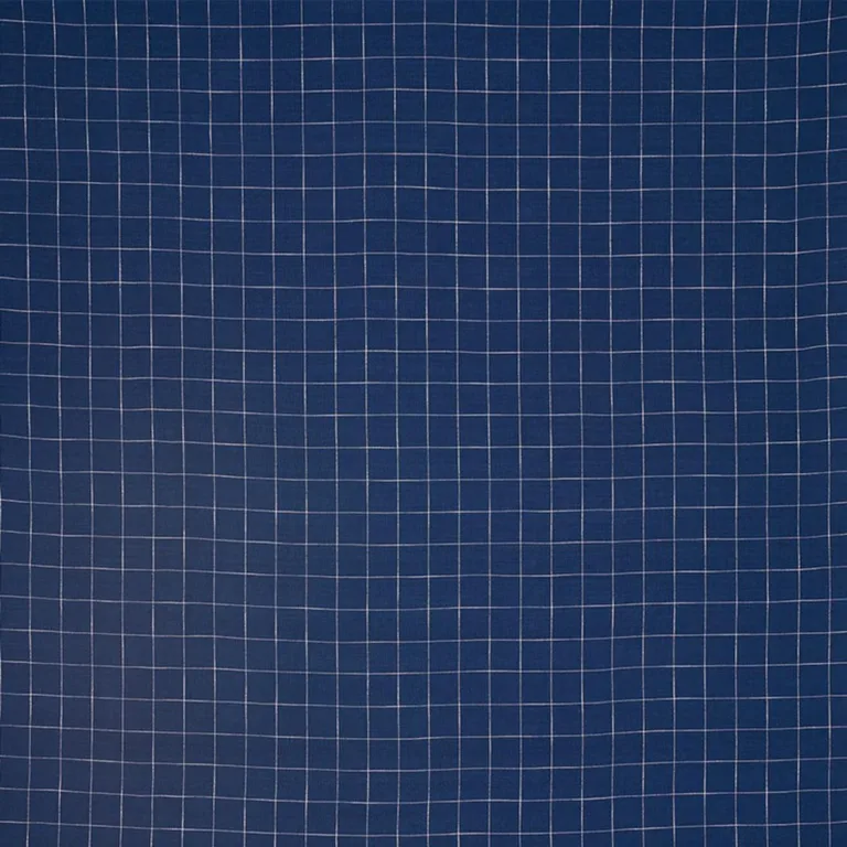 Schumacher 76770 Marietta Indigo fabric swatch