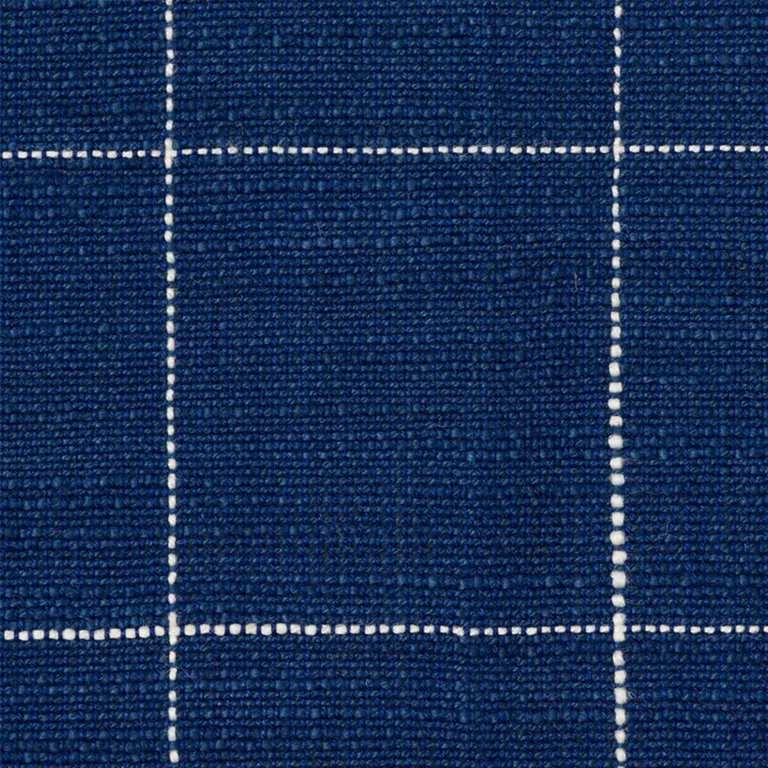 Schumacher 76770 Marietta Indigo fabric swatch