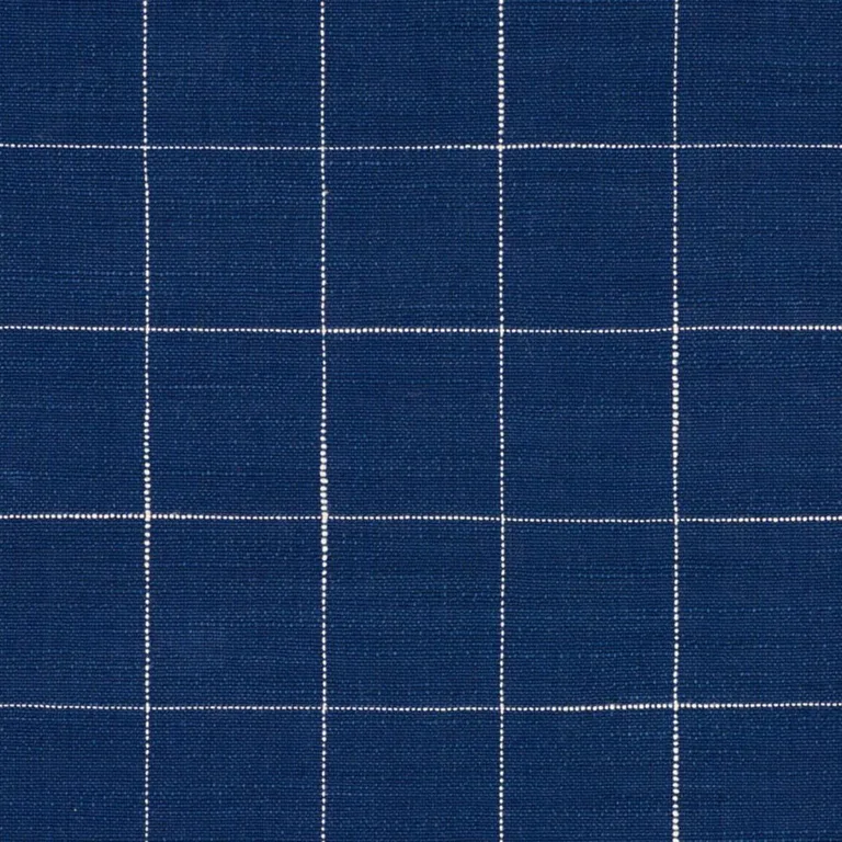 Schumacher 76770 Marietta Indigo fabric swatch