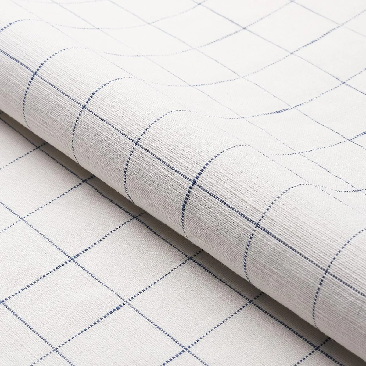 Schumacher 76775 Marietta Navy fabric swatch
