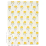 Schumacher 179320 Marigold Hand Block Print Yellow fabric swatch