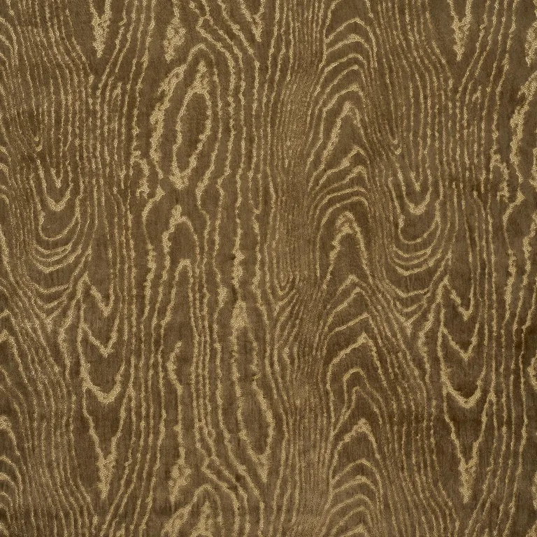 Schumacher 82750 Marisa Moire Velvet Camel fabric swatch