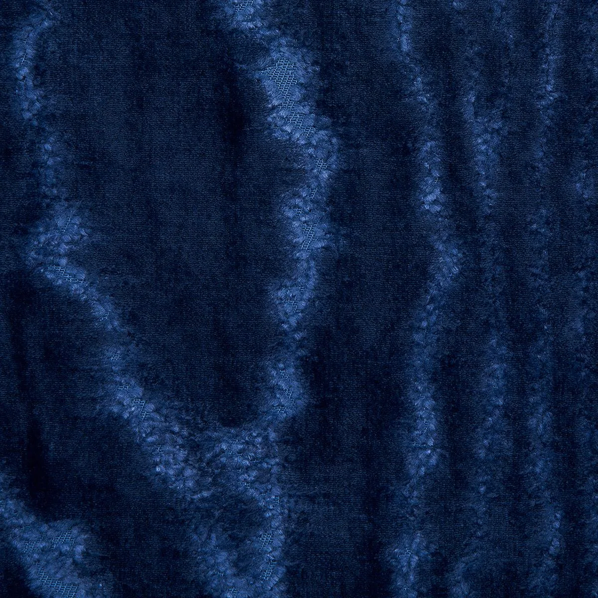 Schumacher 82752 Marisa Moire Velvet Lapis fabric swatch
