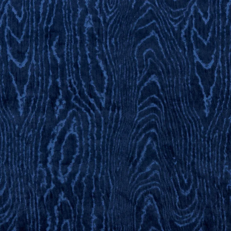 Schumacher 82752 Marisa Moire Velvet Lapis fabric swatch