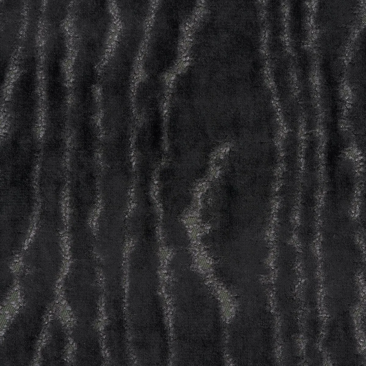Schumacher 82751 Marisa Moire Velvet Smoke fabric swatch