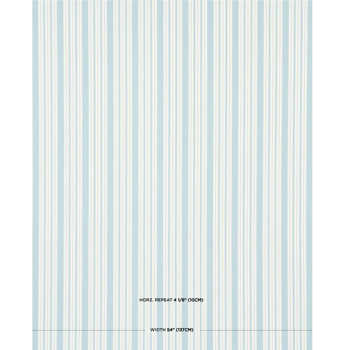 Schumacher 83802 Markie Stripe China Blue fabric swatch