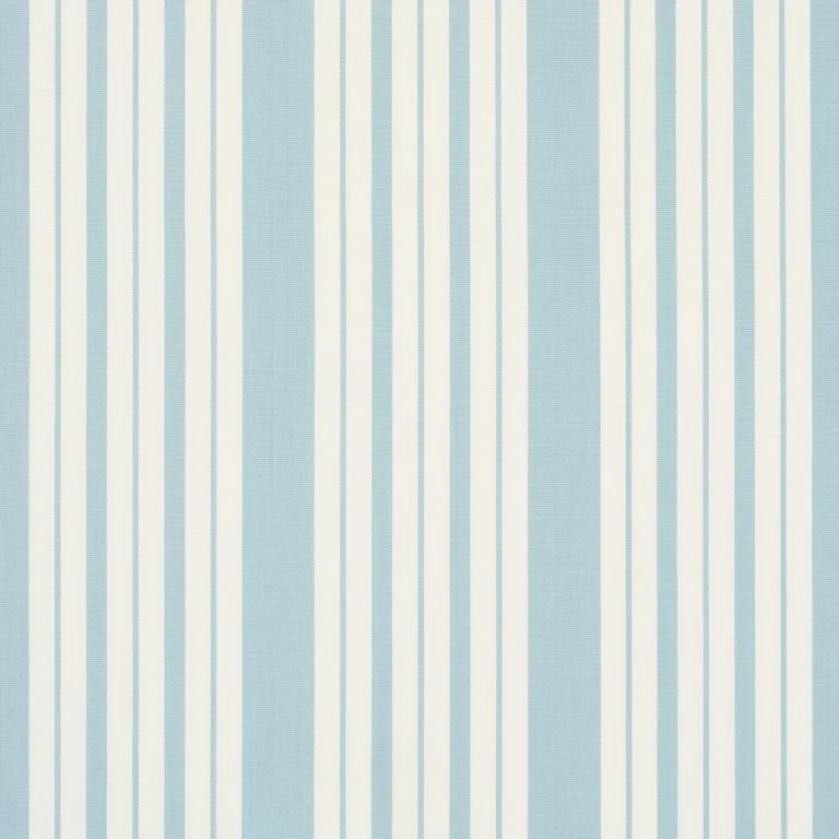Schumacher 83802 Markie Stripe China Blue fabric swatch