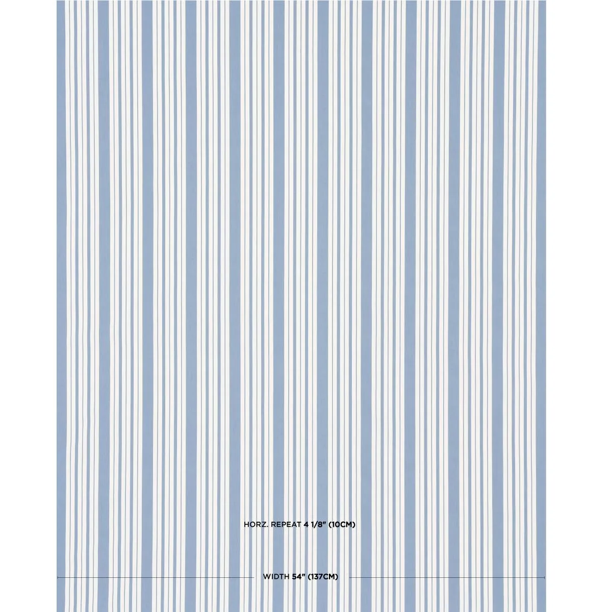 Schumacher 83800 Markie Stripe Cobalt fabric swatch