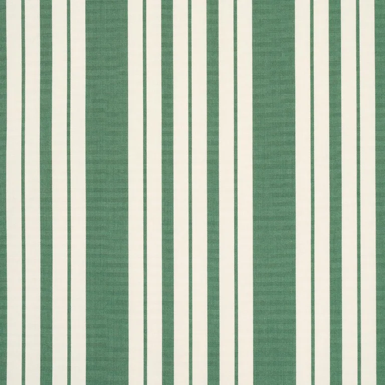 Schumacher 83804 Markie Stripe Emerald fabric swatch