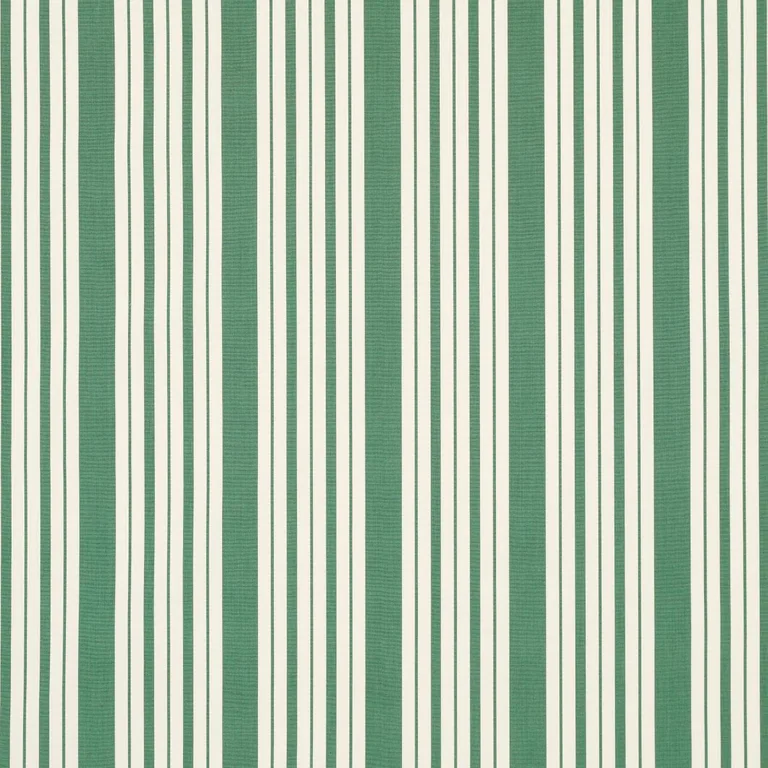Schumacher 83804 Markie Stripe Emerald fabric swatch