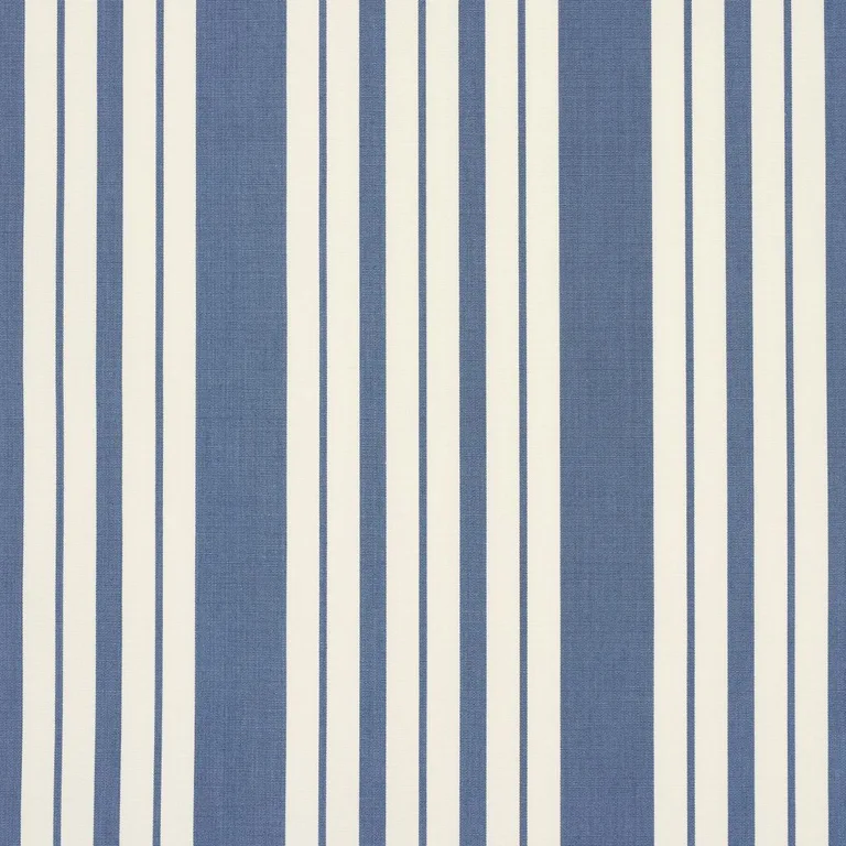 Schumacher 83801 Markie Stripe Indigo fabric swatch