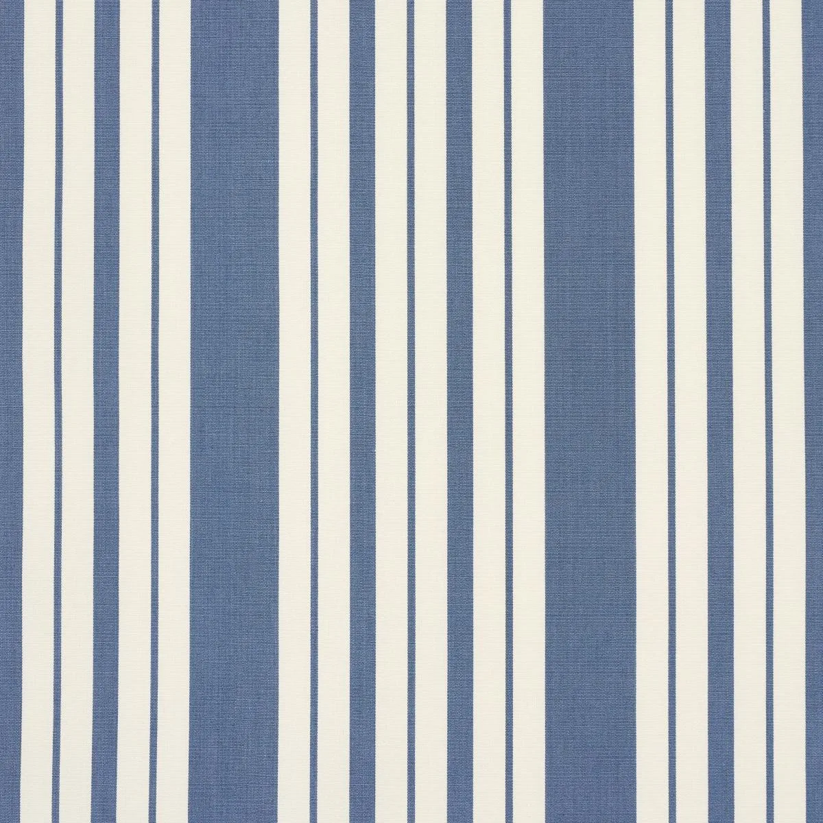 Schumacher 83801 Markie Stripe Indigo fabric swatch