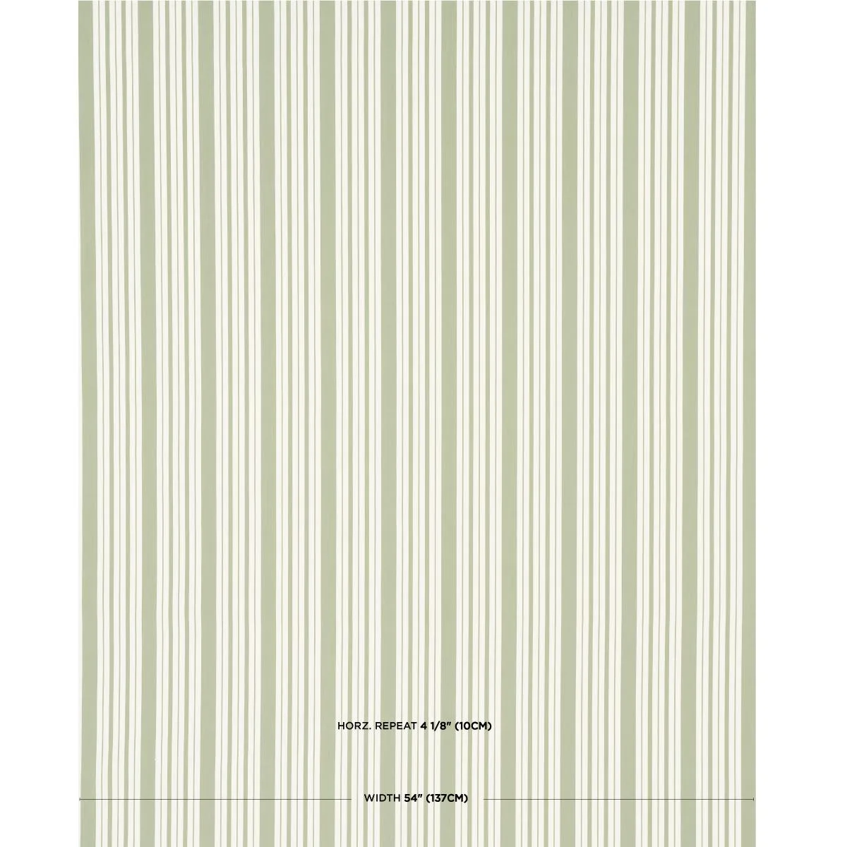 Schumacher 83803 Markie Stripe Leaf Green fabric swatch