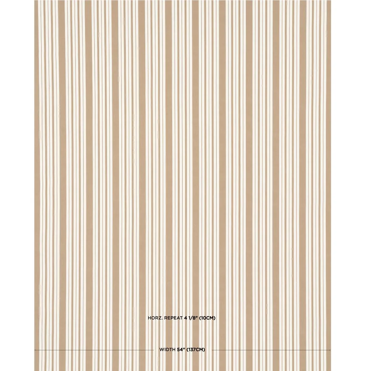 Schumacher 83805 Markie Stripe Neutral fabric swatch