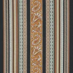 Schumacher 78600 Markova Stripe Black fabric swatch