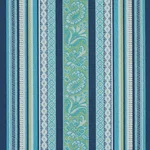 Schumacher 78602 Markova Stripe Navy fabric swatch