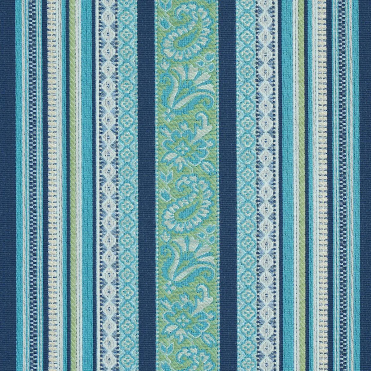 Schumacher 78602 Markova Stripe Navy fabric swatch