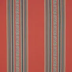 Schumacher 78601 Markova Stripe Red fabric swatch