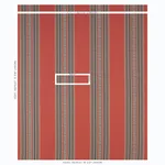 Schumacher 78601 Markova Stripe Red fabric swatch