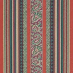 Schumacher 78601 Markova Stripe Red fabric swatch