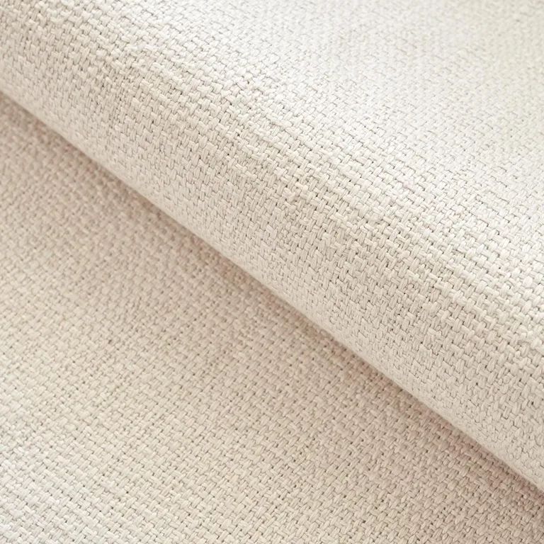 Schumacher 81271 Marli Indoor/Outdoor Hemp Oyster fabric swatch
