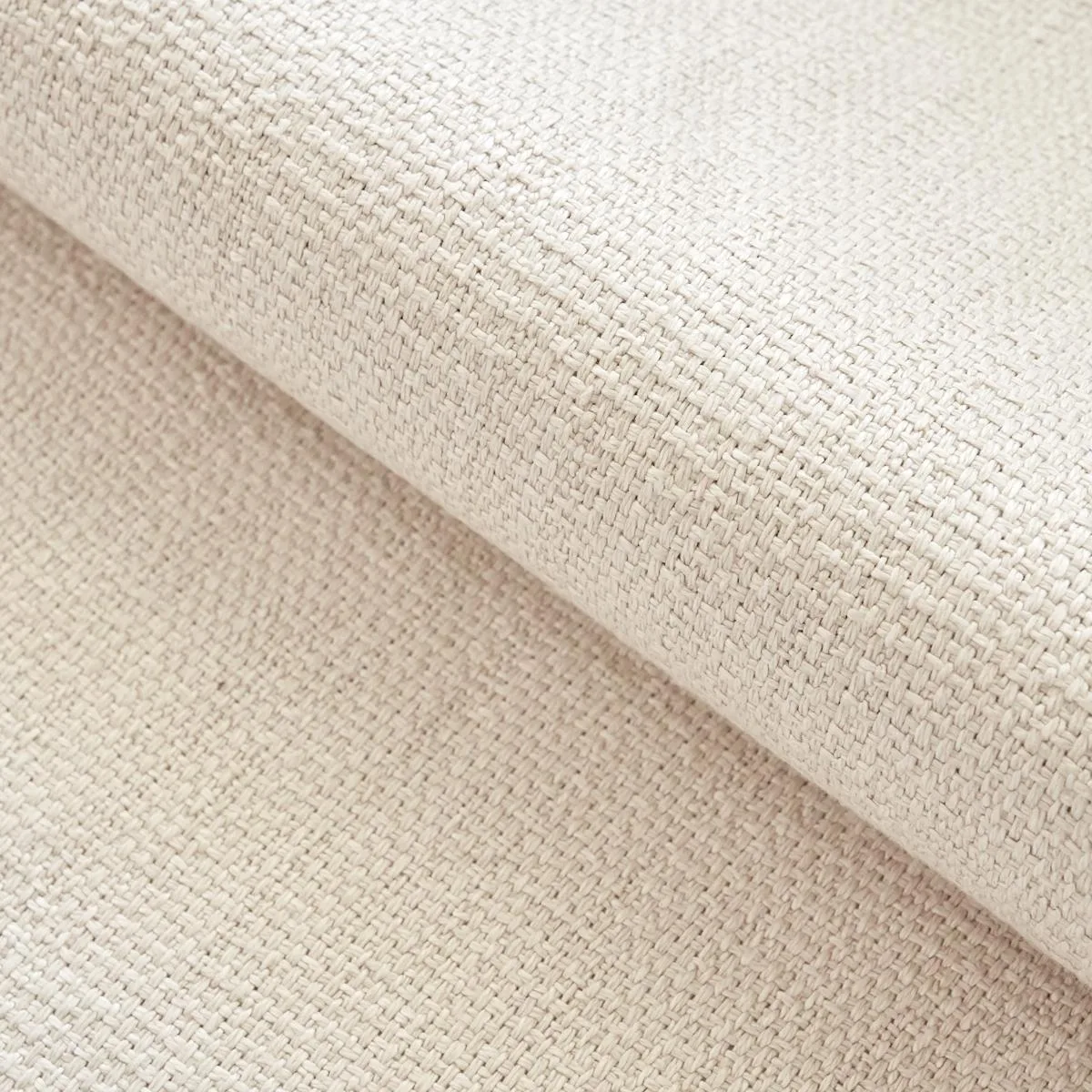 Schumacher 81271 Marli Indoor/Outdoor Hemp Oyster fabric swatch