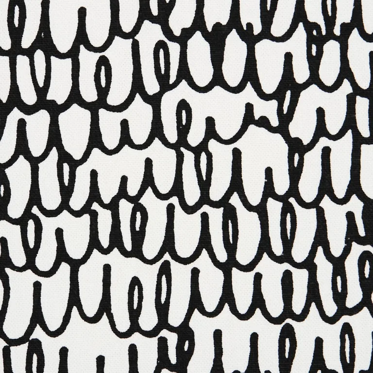 Schumacher 180391 Marlowe Black fabric swatch