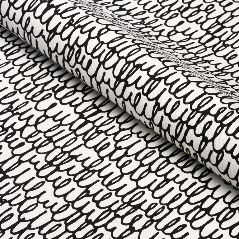 Schumacher 180391 Marlowe Black fabric swatch