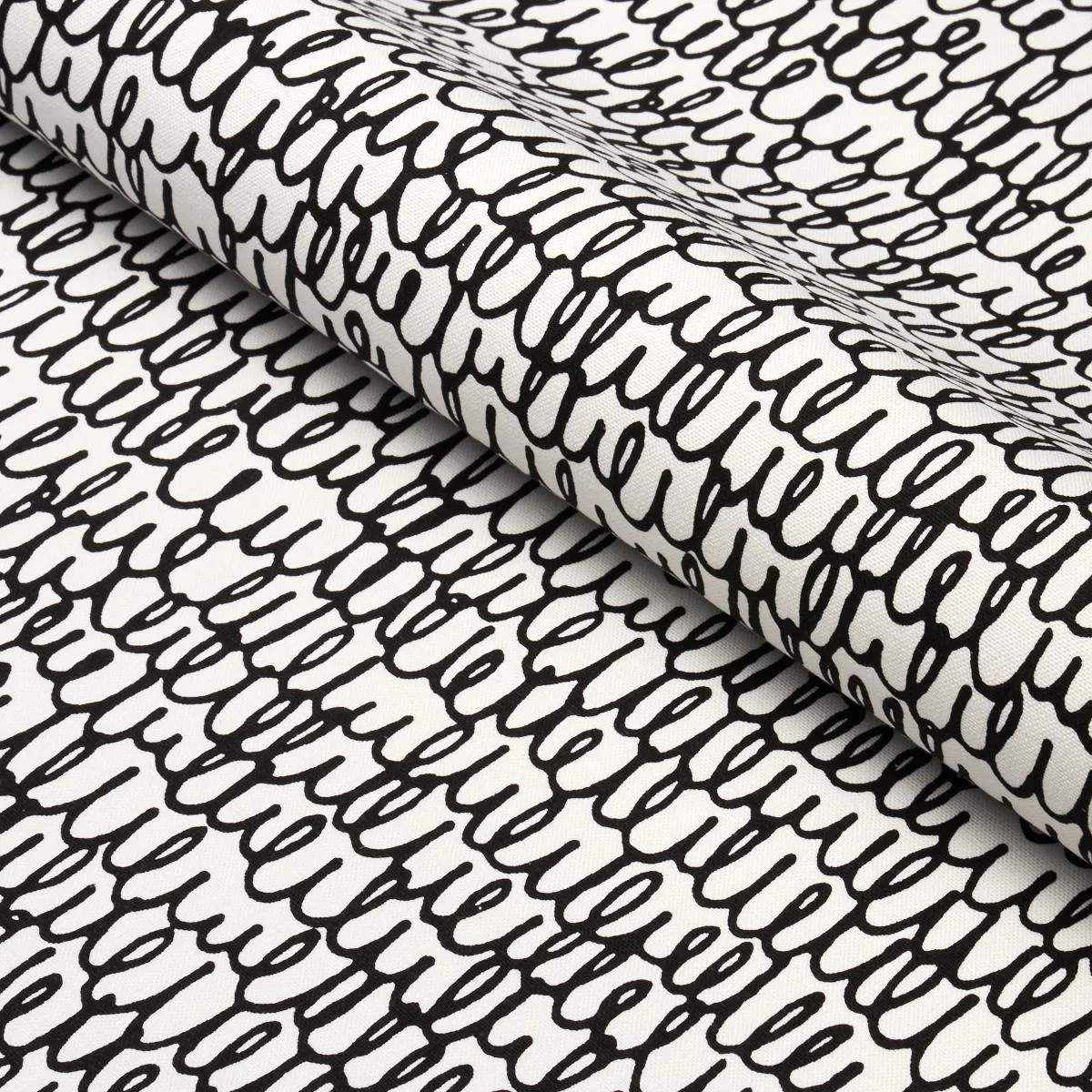 Schumacher 180391 Marlowe Black fabric swatch