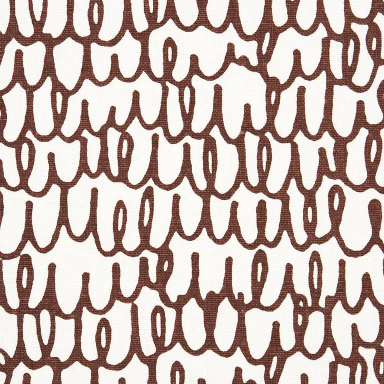 Schumacher 180392 Marlowe Brown fabric swatch