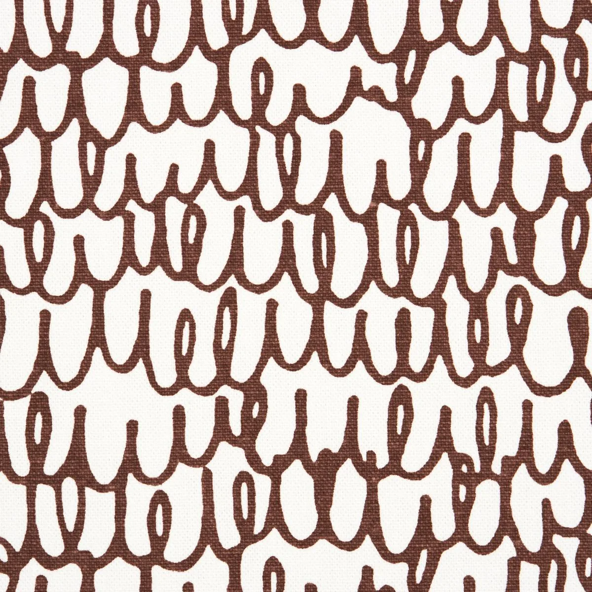 Schumacher 180392 Marlowe Brown fabric swatch